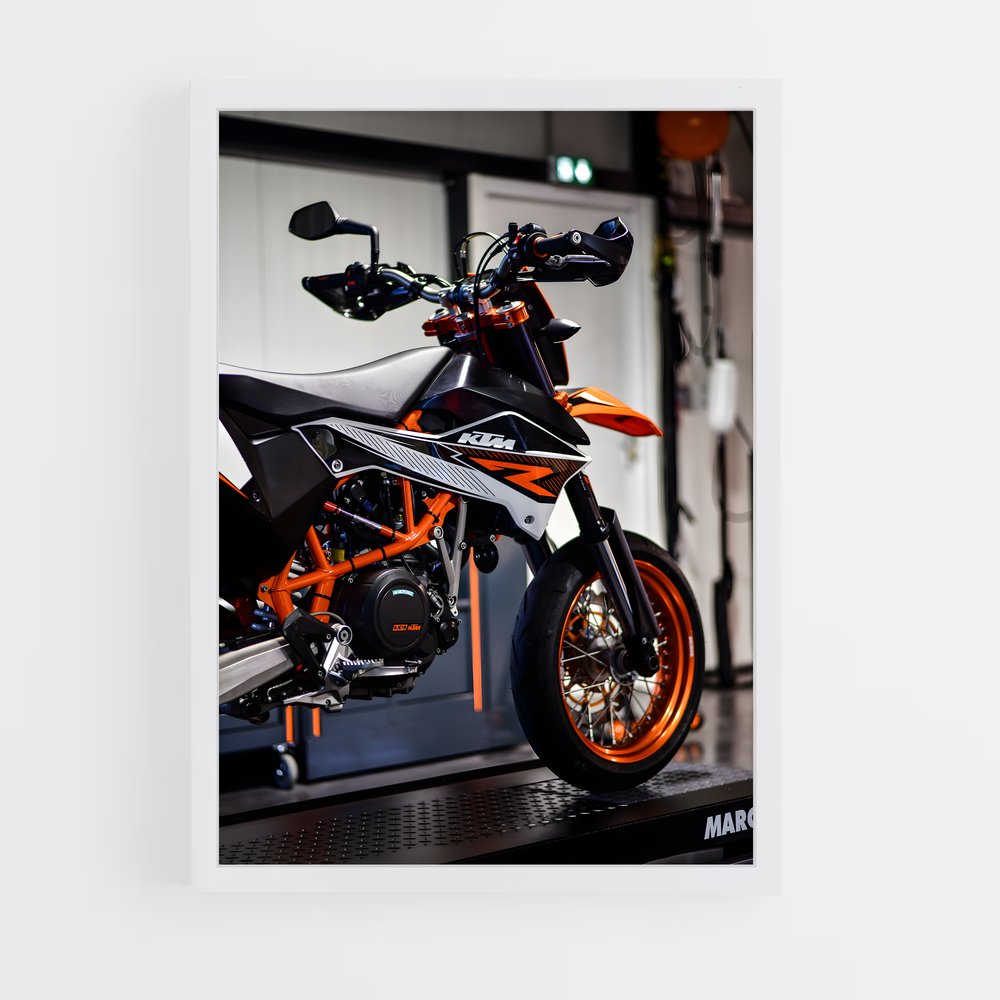 Poster Moto Garage – affiche KTM Moto (vue 3)